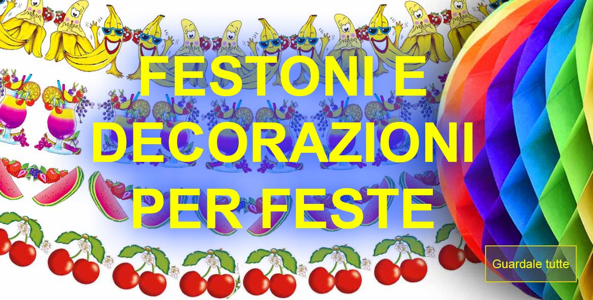 la foto mostra alcune decorazioni per feste in vendita